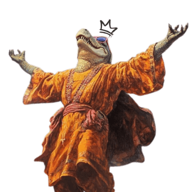 CRUSH Royal Crocodile Mascot