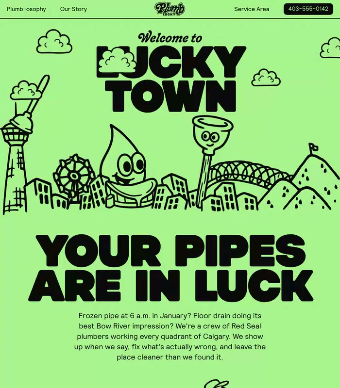 Plumb Lucky plumbing site