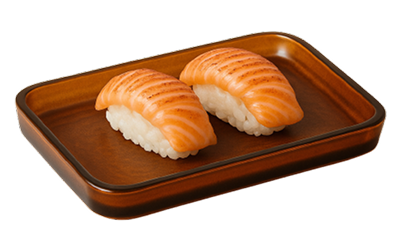 Seared salmon nigiri
