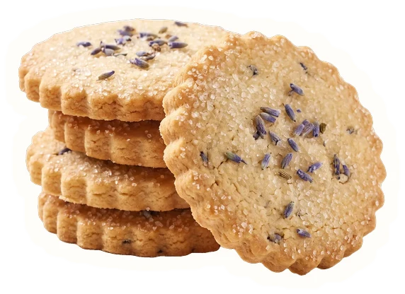 Lavender shortbread
